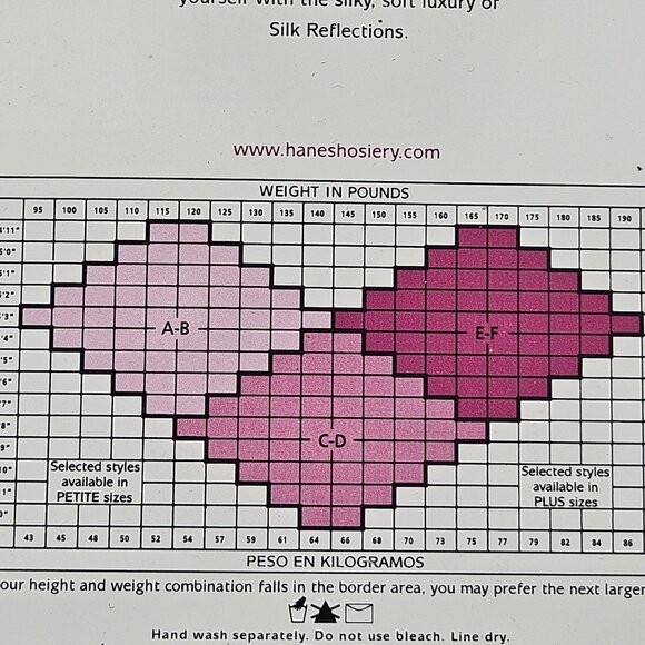 Hanes Silk Reflections Pantyhose Style E78 And 716 Size CD Tobacco Jet Vintage - Picture 10 of 10